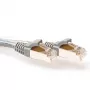 ACT sivý 0,5 m SFTP CAT6A patch kábel s ochranou západky a RJ45 konektormi