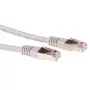 ACT sivý 10 metrov LSZH SFTP CAT6 patch kábel s RJ45 konektormi