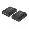StarTech.com DisplayPort KVM extender cez optiku, 4K 60Hz, sada na predĺženie konzoly, až do 300 m (multimode) s predinštalovanými SFP+ modulmi, 3x USB HID