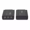 StarTech.com DisplayPort KVM extender cez optiku, 4K 60Hz, sada na predĺženie konzoly, až do 300 m (multimode) s predinštalovanými SFP+ modulmi, 3x USB HID