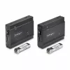 StarTech.com DisplayPort KVM extender cez optiku, 4K 60Hz, sada na predĺženie konzoly, až do 300 m (multimode) s predinštalovanými SFP+ modulmi, 3x USB HID