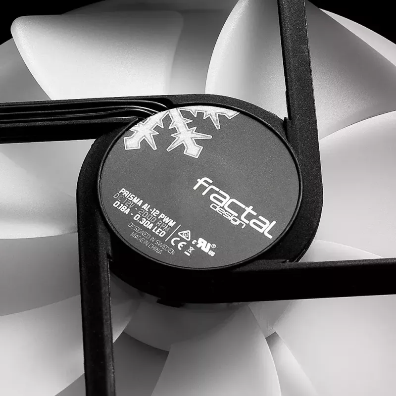 Ventilátor Fractal Design Prisma AL-12 12 cm čierny biely
