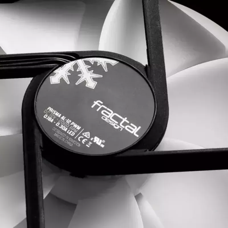 Ventilátor Fractal Design Prisma AL-12 12 cm čierny biely
