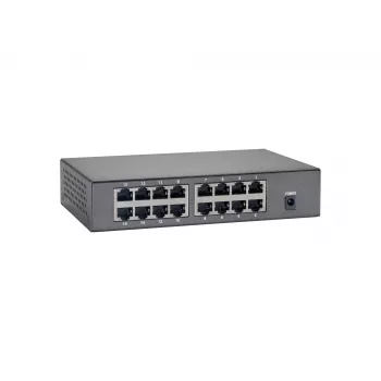 LevelOne 16-portový Fast Ethernet PoE switch, 90W, Fast Ethernet (10/100), plný duplex, Power over Ethernet (PoE), možná montáž na stenu