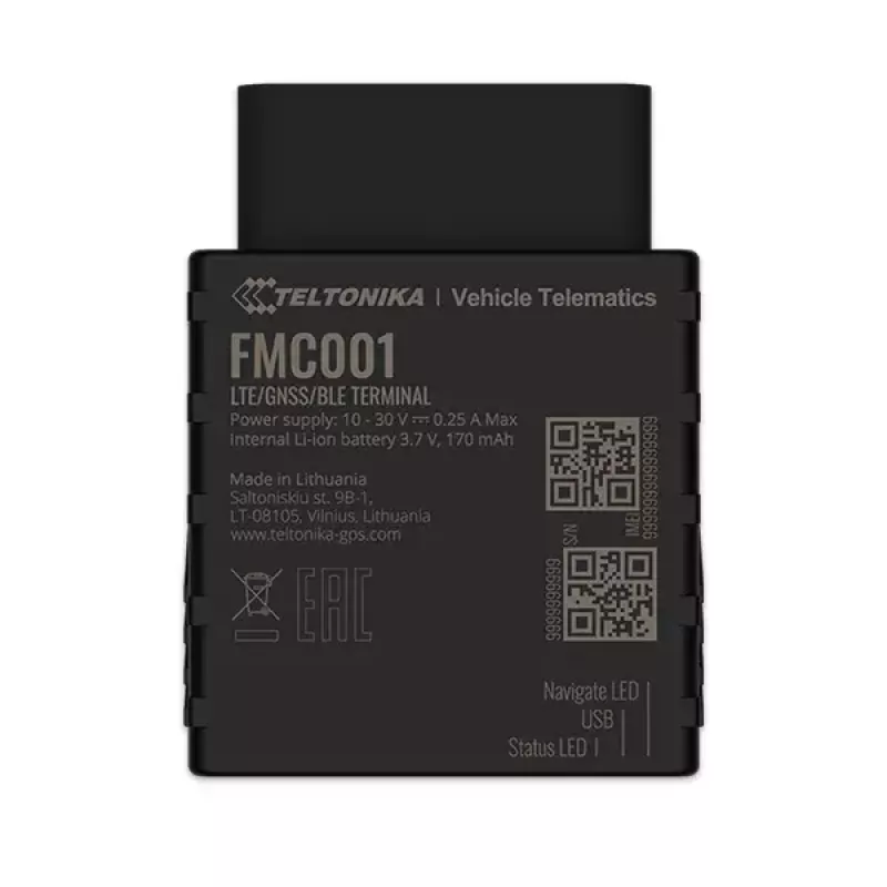 GPS tracker Teltonika FMC001 auto čierna 53g