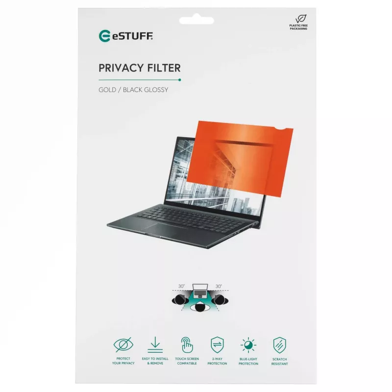 eSTUFF GLBG15345194 ochranný filter súkromia 39,6 cm (15,6 palcov) pre bezrámový laptop