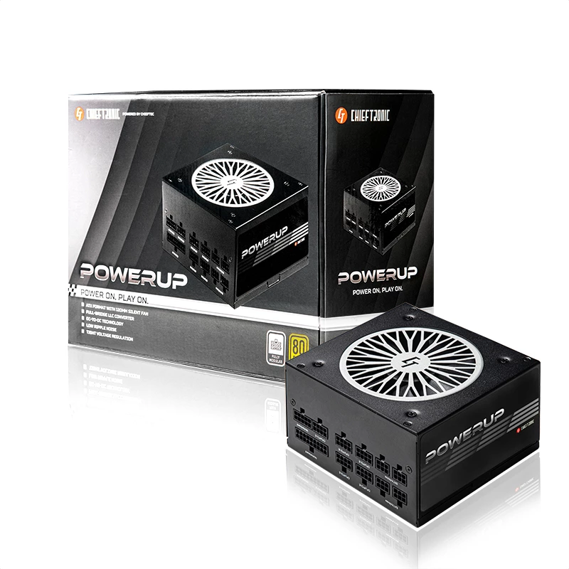 Chieftec PowerUp Chieftronic napájací zdroj 550 W 20+4-Pin ATX ATX čierny