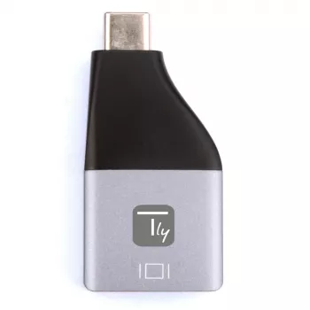 Techly IADAP USBC-DP4K USB grafický adaptér 3840 x 2160 pixelov čierny, strieborný