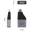 Techly IADAP USBC-HDMI4K USB grafický adaptér 4096 x 2160 pixelov čierny, strieborný