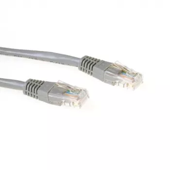 ACT sivý 1 meter U/UTP CAT5E patch kábel s RJ45 konektormi
