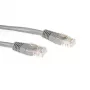 ACT sivý 1 meter U/UTP CAT5E patch kábel s RJ45 konektormi