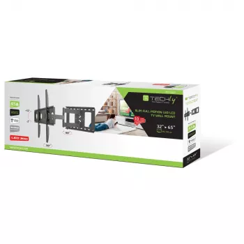 Techly ICA-PLB 148L nástenný držiak na TV 165,1 cm (65 palcov) čierny