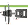 Techly ICA-PLB 148L nástenný držiak na TV 165,1 cm (65 palcov) čierny