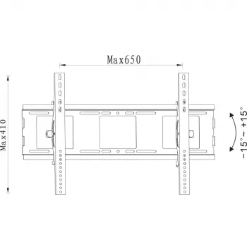 Techly ICA-PLB 231L nástenný držiak na TV 177,8 cm (70 palcov) čierny
