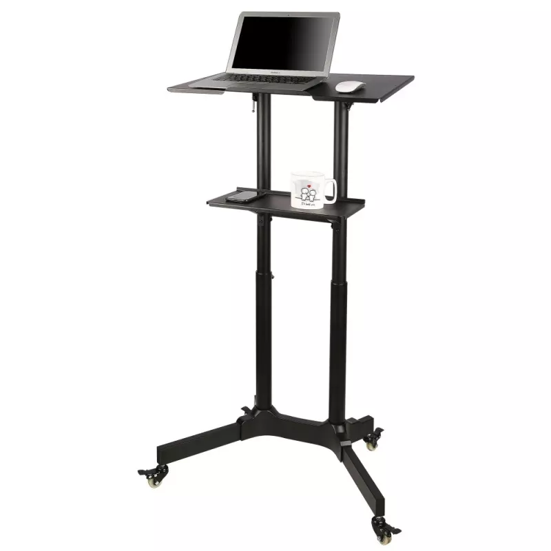 Techly ICA-TB TPM-1BK Univerzálny vozík na notebook/projektor, 103-125 cm, čierny