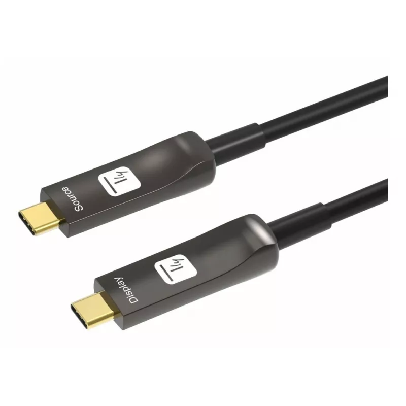 Techly ICOC-U3C-HY-020 USB kábel 20 m USB C čierny