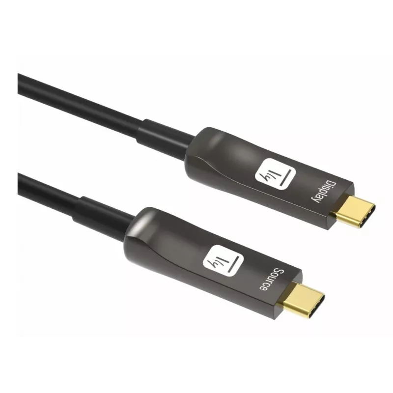 Techly ICOC-U3C-HY-020 USB kábel 20 m USB C čierny