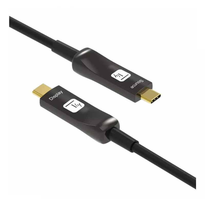 Techly ICOC-U3C-HY-020 USB kábel 20 m USB C čierny