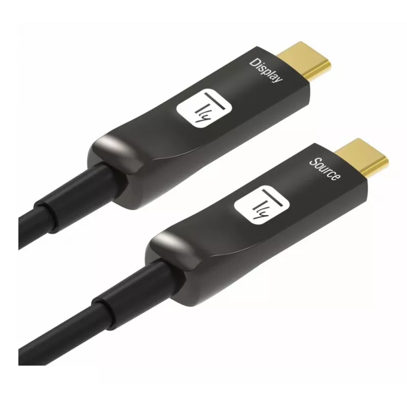 Techly ICOC-U3C-HY-020 USB kábel 20 m USB C čierny