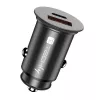 Techly Mini auto nabíjačka USB-A a USB-C Quick Charge 3.0 38W v čiernom kove