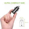 Techly Mini auto nabíjačka USB-A a USB-C Quick Charge 3.0 38W v čiernom kove