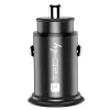 Techly Mini auto nabíjačka USB-A a USB-C Quick Charge 3.0 38W v čiernom kove