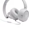 JBL Tune 500 JBLT500WHT slúchadlá na uši, drôtové, mikrofón, plochý kábel odolný voči zamotaniu, biele