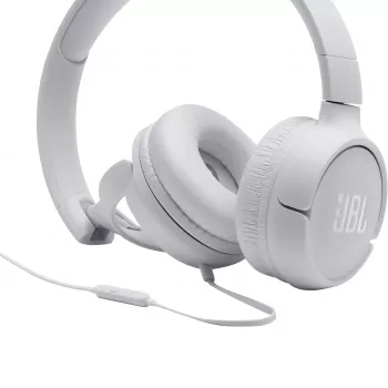 JBL Tune 500 BIELA, káblové, 20 - 20000 Hz, hudba, 148 g, slúchadlá, biela