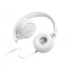 JBL Tune 500 JBLT500WHT slúchadlá na uši, drôtové, mikrofón, plochý kábel odolný voči zamotaniu, biele