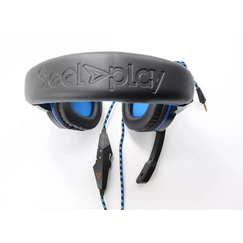 Steelplay HP41 headset káblový cez hlavu herný čierna, modrá
