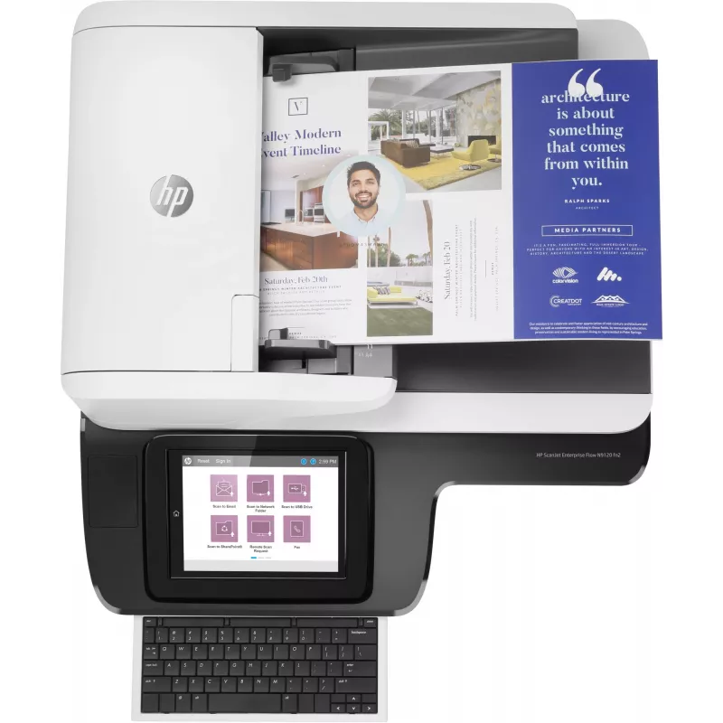HP Scanjet Enterprise Flow N9120 fn2 plochý & ADF skener 600 x 600 DPI A3 čierny, biely