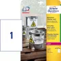 Samolepiaca etiketa Avery L4775-20 zaoblený obdĺžnik