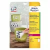 Samolepiaca obdĺžniková etiketa Avery Zweckform L4775REV-20 — biela, permanentná, 210×297 mm, 20 listov