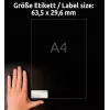 Samolepiace etikety Avery L6011-20, zaoblený obdĺžnik
