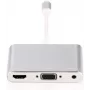 Microconnect LIGHT-HUB4 rozhranie hub Lightning 480 Mbit/s strieborný