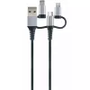 USB kábel Schwaiger LKU 100 1,5m USB 2.0 A Micro-USB B čierny strieborný