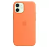 Kryt Apple iPhone 12 mini silikónové puzdro s MagSafe kumquat