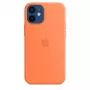 Kryt Apple iPhone 12 mini silikónové puzdro s MagSafe kumquat