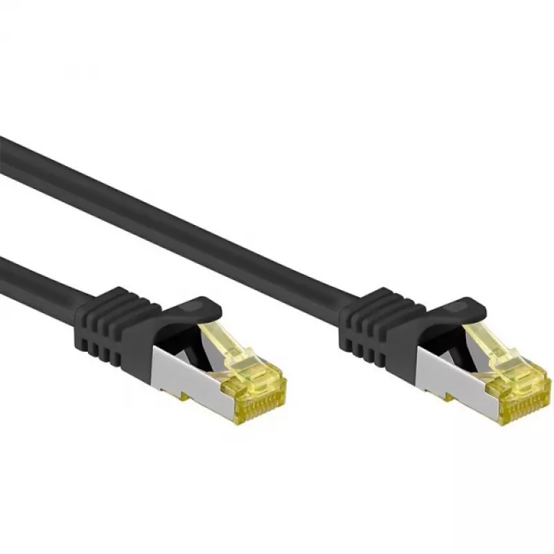 Techly ICOC R7-7SS-300-BK sieťový kábel čierny 30 m Cat7 S/FTP (S-STP)