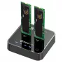 CoreParts MS-CLONER-SATA dokovacia stanica pre úložisko USB 3.2 Gen 2 (3.1 Gen 2) Type-C čierna