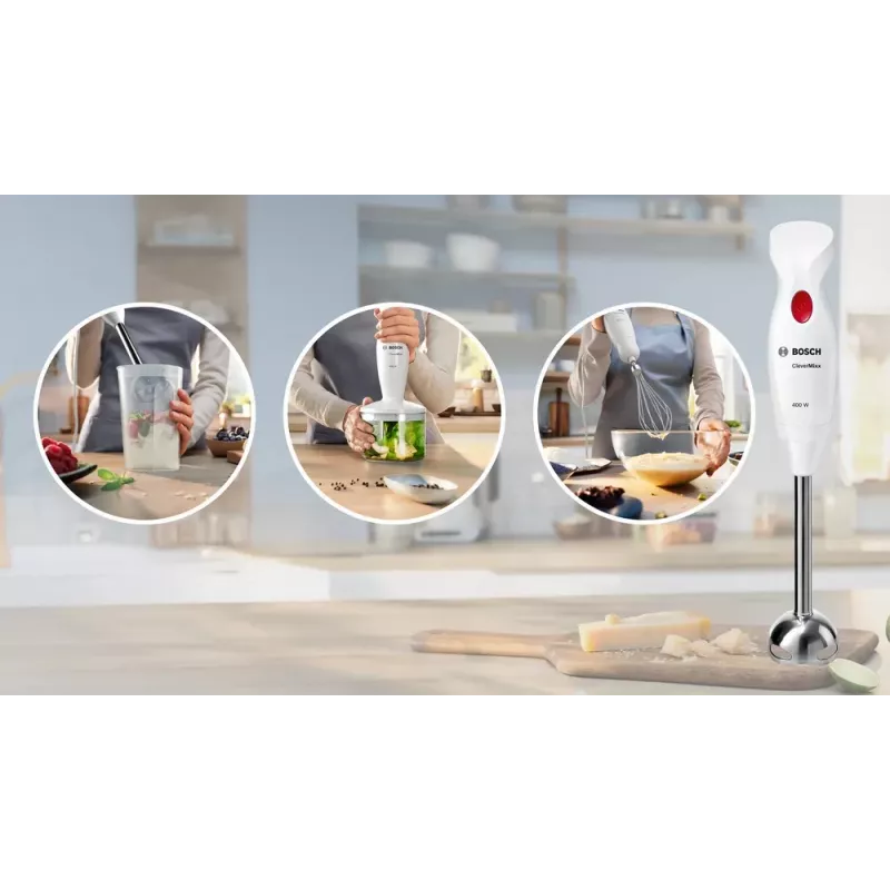 Bosch MSM24500 tyčový mixér 400 W červená, biela
