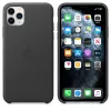 Puzdro Apple iPhone 11 Pro Max kožené puzdro čierna