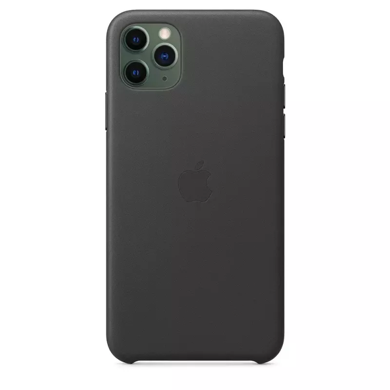 Puzdro Apple iPhone 11 Pro Max kožené puzdro čierna
