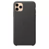 Puzdro Apple iPhone 11 Pro Max kožené puzdro čierna