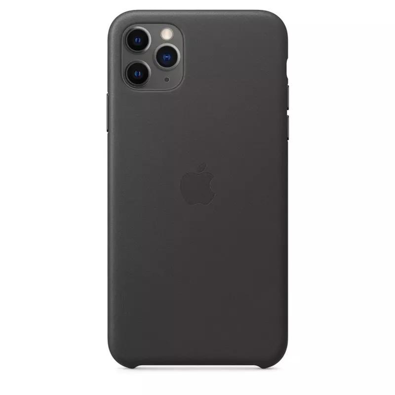 Puzdro Apple iPhone 11 Pro Max kožené puzdro čierna