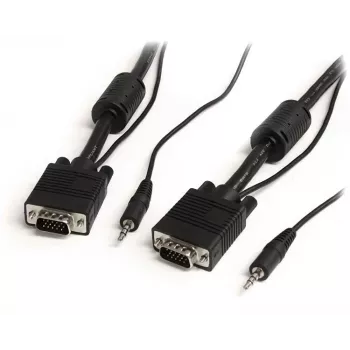 StarTech.com 5m koaxiálny vysokorozlišovací monitorový VGA video kábel s audiom HD15 M/M