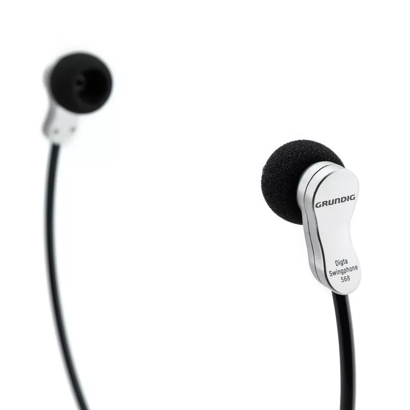 Grundig Swingphone 568 slúchadlá káblové pod bradou čierna, strieborná