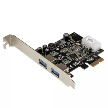 StarTech.com 2-portový PCI Express (PCIe) SuperSpeed USB 3.0 adaptér karty s UASP - LP4 napájanie