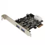 StarTech.com 2-portový PCI Express (PCIe) SuperSpeed USB 3.0 adaptér karty s UASP - LP4 napájanie