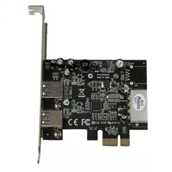 StarTech.com 2-portový PCI Express (PCIe) SuperSpeed USB 3.0 adaptér karty s UASP - LP4 napájanie